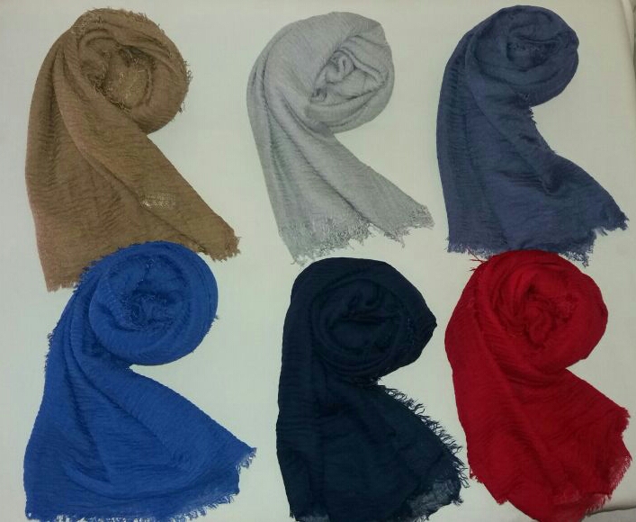 Bulk Cotton Crushed Scarves